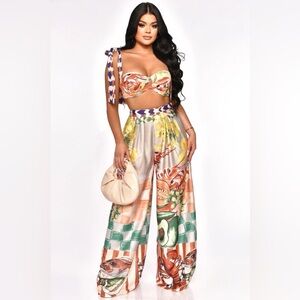 Tropical Pant Set